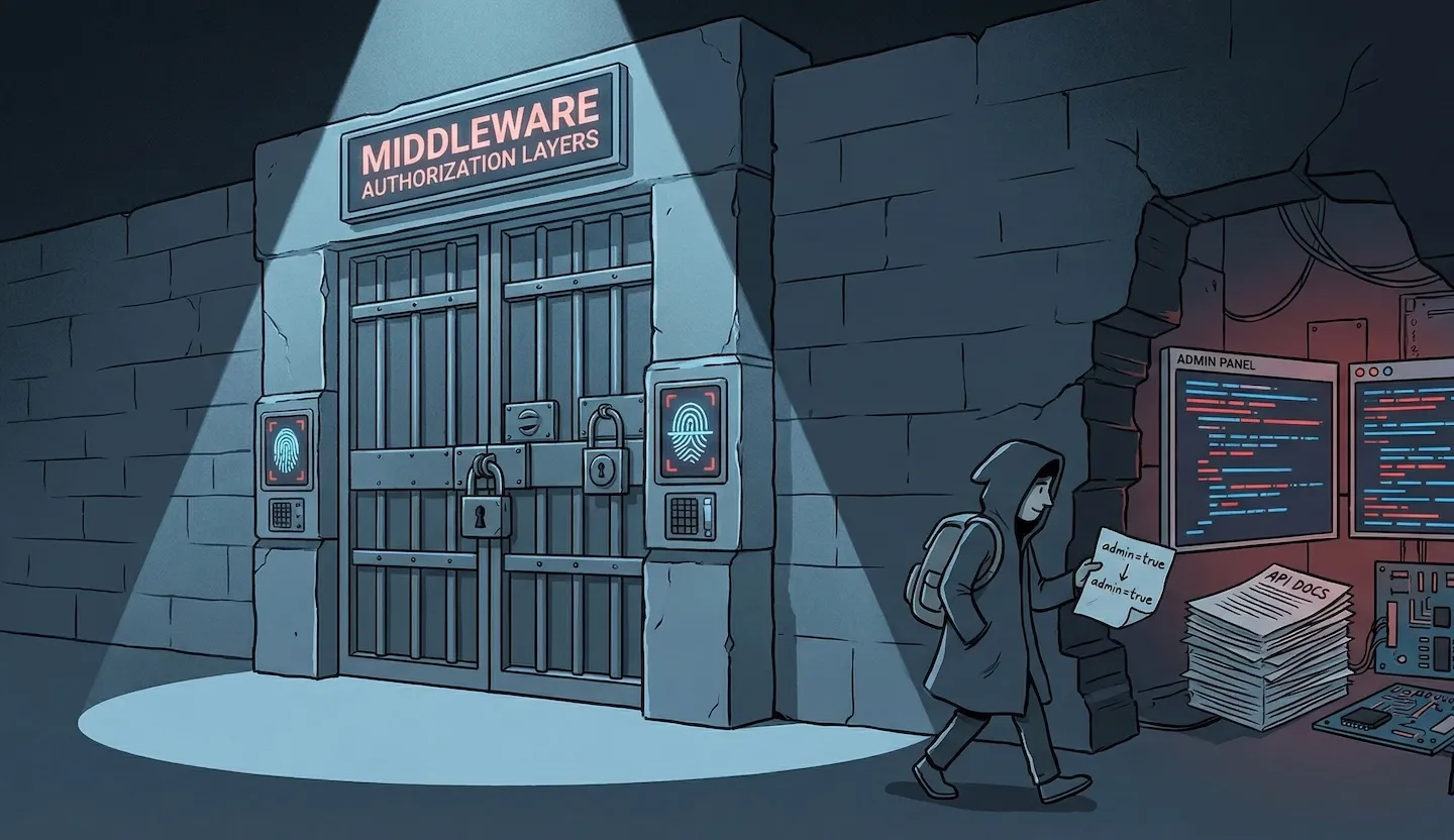 A single HTTP header bypasses all Next.js middleware authentication